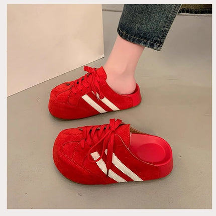 Thick-soled Baotou Half-tow Women's Outwear Birkan Shoes 2025 New Spring and Summer Slip-on Casual German Training Shoes All-match Single-layer Shoes