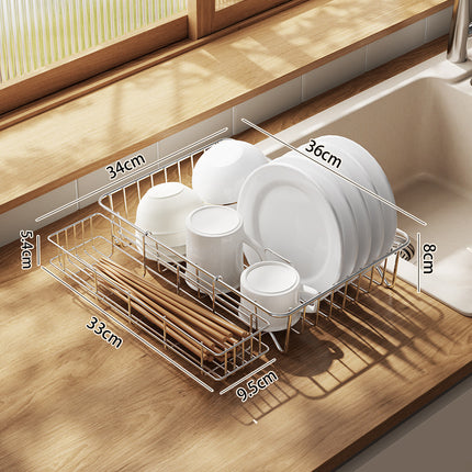 Stainless Steel Sink Draining Basket Kitchen Sink Retractable Bowl and Dish Basin Draining Rack Multifunctional Tableware Bowl and Chopsticks Draining Rack