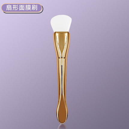 New Silver Rod silicone mask brush multifunctional beauty makeup brush ultra-thin flat head coating foundation brush mud film brush