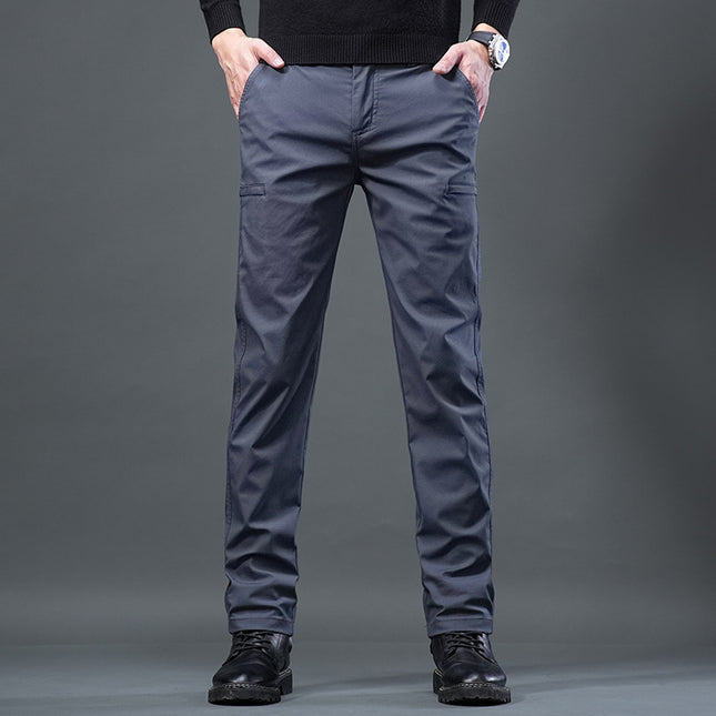 Dropshipping 2025 New Spring and Autumn Men's Casual Pants Slim Straight Versatile Business Dress Pants