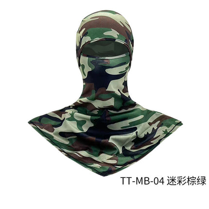 Summer Fishing Full Face Sun Protection Mask Outdoor Dustproof and Anti-Uv Hood Breathable Quick-Drying Sweat-Absorbent Cycling Hood