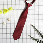 New wine red fine lines no tie