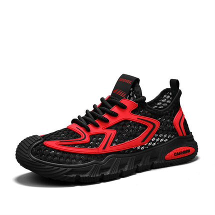 Air-Conditioned Shoes, Ultra-Light Outdoor Large Size Breathable Hollow Large-Eye Mesh Sports Shoes, Casual Dad Shoes, Men's Designer Models
