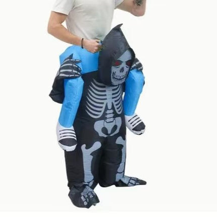 Cross-Border Halloween Alien Ghost Hugging Inflatable Suit Props Funny Performance Alien Inflatable Suit