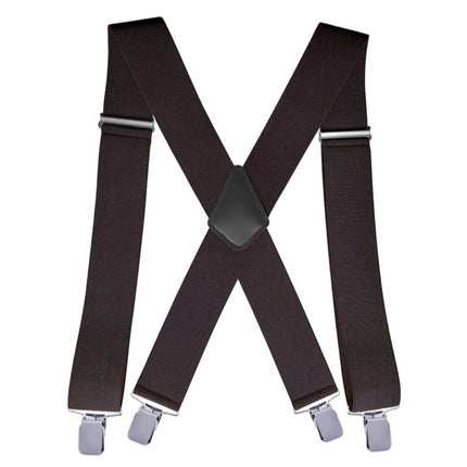 Cross-Border Manufacturer Supply Adult Men's Suspenders X-Shaped Elastic Adjustable Men's Suspenders