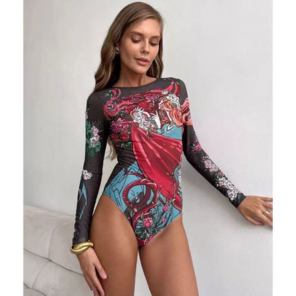 Foreign trade swimsuit упальник one-piece swimsuit women ozon beach holiday Russian bikini women