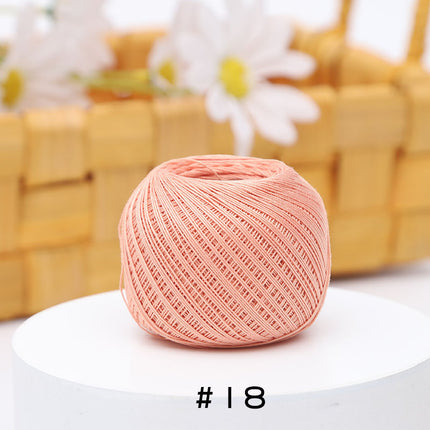 No. 10 Lace Thread Micro Hook Shuttle Weaving Handmade DIY Miniature Doll Fine Wool Crochet Ball 20g Wholesale