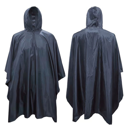 Three-In-One Camouflage Poncho Raincoat Outdoor Cycling Hiking Hiking Camping Style Multi-Functional Tactical Rainproof Poncho