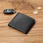 Black [vegetable tanning first layer cowhide]]