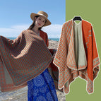 SL2308-011 line plaid orange / 150*130cm