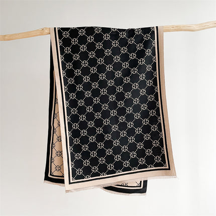 Scarf Women's Winter High-end Imitation Cashmere Office Air Conditioning Shawl All-match Trendy Brand Outer Thickened Warm Scarf