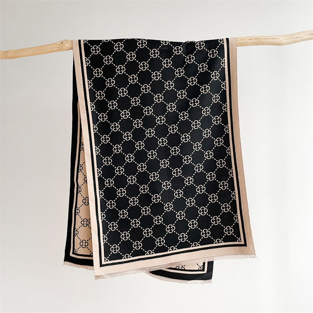 Scarf Women's Winter High-end Imitation Cashmere Office Air Conditioning Shawl All-match Trendy Brand Outer Thickened Warm Scarf