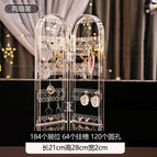 2 transparent jewelry racks