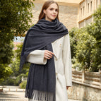Dark heather gray / Aa wool 330g (200*70cm)