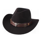 [warped western cowboy big and small bull head] black / Adjustable