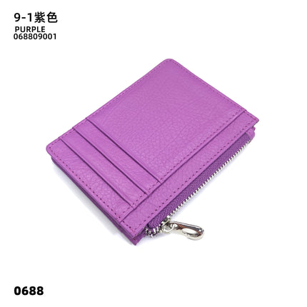 Double-sided Driver's License Multi-card Slot Genuine Leather Zipper Card Bag Top Layer Cowhide Men's Thickened Light Luxury Women's Small Coin Purse Case