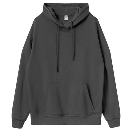 460g Spring and Autumn Earth Color Chocolate Sweatshirt Brown Retro Hooded Sweatshirt