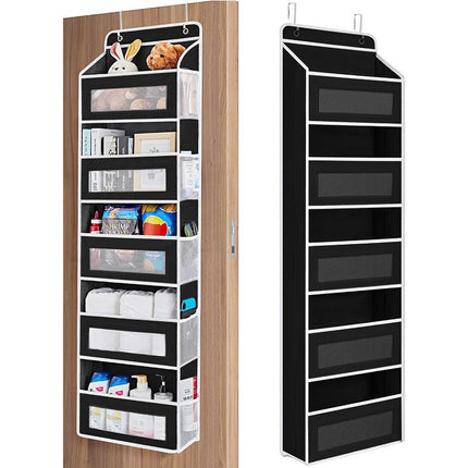 Non-Woven Five-Layer Storage Hanging Bag Behind the Door Household Multi-Functional Wall-Mounted Hanging Bag Wardrobe Wardrobe Storage Bag