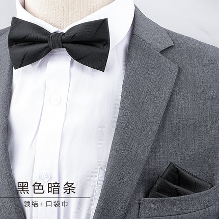 Men's Business Banquet Multicolor Pocket Towel Set Wedding Wedding Bow Best Man Groom Men's Dress Accessories