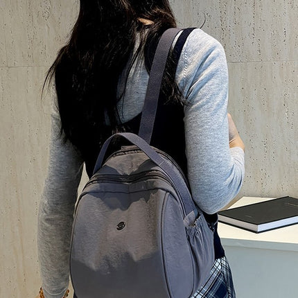 Cross-border Women's Backpack 2025 Spring New Leisure Travel Backpack Lightweight Simple Nylon Portable Student Bag