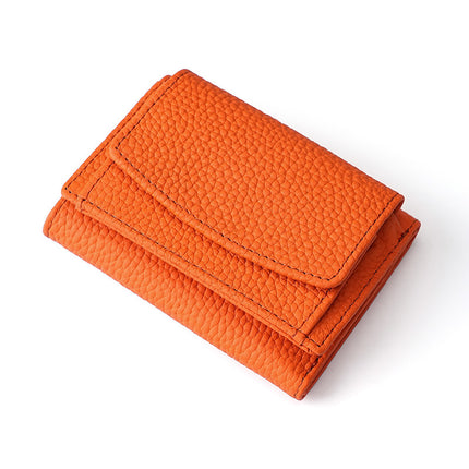Japan Amazon Lotte Women's Genuine Leather Small Purse rfid Coin Bag Wallet Foreign Trade Mini Short Money Cloth