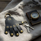 Black palm keychain