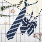 blue stripe (tie collar flower)