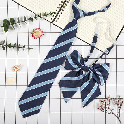Japanese Plaid JK Tie Tie Set Women's College Style Graduation Photo Free Accessories Korean Style Bow Mariners Suit