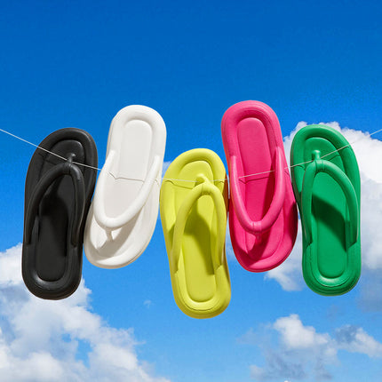 2023Ins New Eva Flip-Flops for Women, Summer Home Bathroom Non-Slip Soft-Soled Anti-Odor Flip-Flops