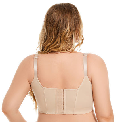 Cross-Border Popular Large Size Underwear, Feminine Push-Up Amazon European and American Large Breast Underwear, Full Cup Large Size Bra