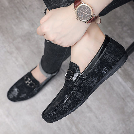 Men's Shoes Summer New Doug Shoes All-match Wear-resistant Soft Bottom Soft Leather Shoes Trendy Fashion Business Shoes Men's Shoes