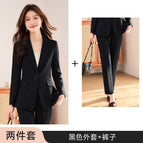 Black jacket + pants / S