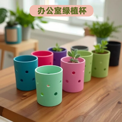 Cross-Border Popular Eva Beach Bag Accessories Cup Cover Cola Cup Cover Hole Cup Cover Anti-Scalding Cup Cover Washable Cup Cover