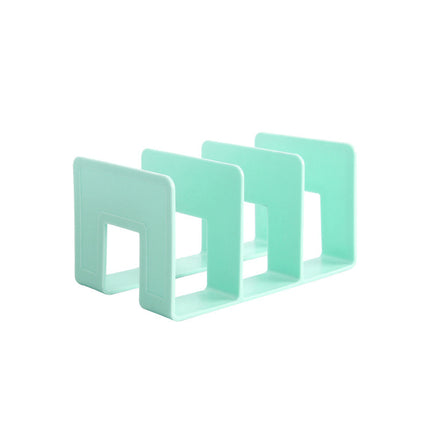 Four-column book stand desktop bookshelf desktop fixed book storage reading shelf book holder desk book stand wholesale