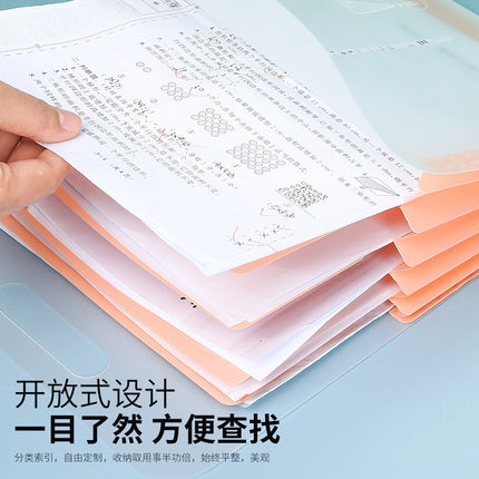 Portable organ bag transparent folder a4 large capacity student examination paper storage bag bill file classification storage bag