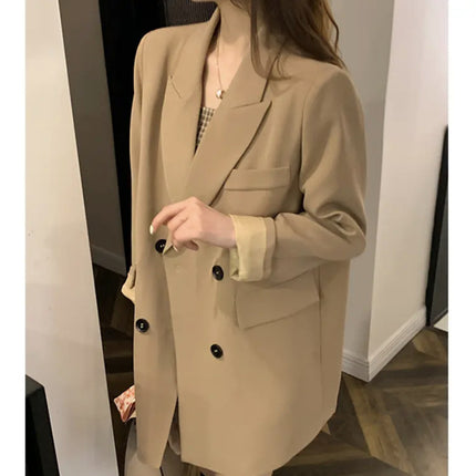 plus size spring and autumn slightly fat girl fried street feeling slim wearing a meat-covered plaid suspender skirt suit two-piece dress