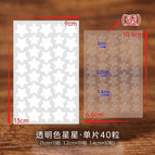 Hydrocolloid / 40 star acne patches - clear