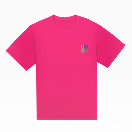 Chhc Summer Printed Pure Cotton Short-Sleeved T-Shirt with Letter Design for Men and Women, Cross-Border Hot-Selling Model, Dropshipping and Fast Selling