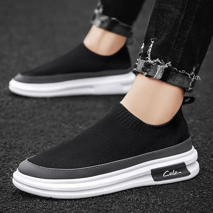 2023 Summer New Men's Shoes Mesh Casual Shoes Soft Sole Non-slip Sneakers Men's Breathable Board Shoes Men's Canvas Shoes