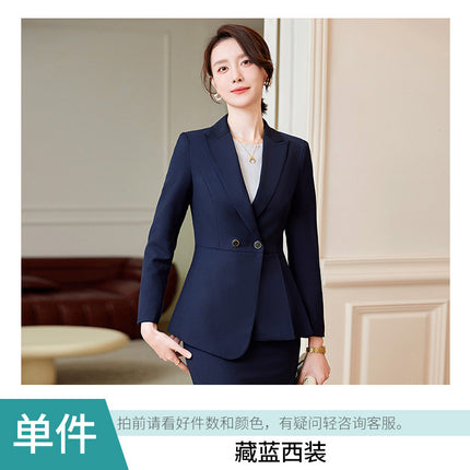 Suit suit women's spring and autumn fashion temperament goddess fan Gao end professional suit sales office workwear sales work clothes