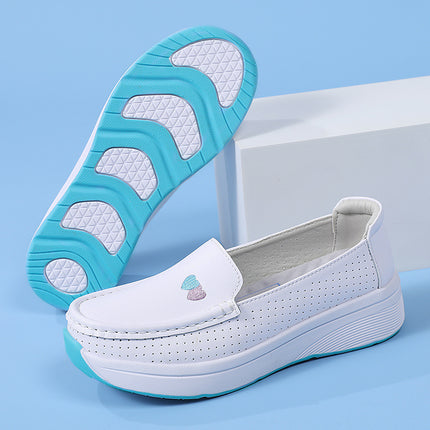 Nurse Shoes for Women, Summer Non-Slip Thick-Soled Casual Soft-Soled Shoes That Are Comfortable and Breathable for Medical Work, in Stock for Dropshipping