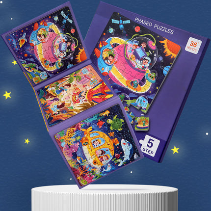 Children's Advanced Puzzle Magnetic Puzzle 3 to 6 Years Old Early Education Baby Magnetic Flat Chart Toy for 2 Boys 4 Girls