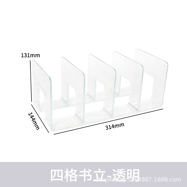 Book Stand Transparent Bookshelf Acrylic Book Stand Instagram Storage Table Book Thickened Documents Book Office Supplies Exhibition