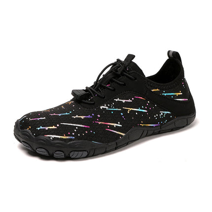 Meteor Shower Pattern Men's and Women's Water Shoes Five-Finger Hiking Beach Shoes Wading Shoes River Tracing Shoes Quick-Drying Barefoot Water Shoes
