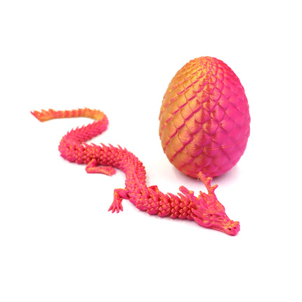 3D Printed Dragon Ornaments Cross-Border Popular Dragon Egg Chinese Dragon Toys Crafts Stall Wholesale Creative Hand-Made Gifts
