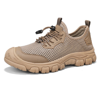 Mesh shoes men's 2025 new summer breathable sports casual shoes men's outdoor hiking hiking shoes plus size 46