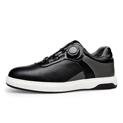 New golf men's sneakers leather knob lazy slip-on men's casual shoes breathable lightweight sneaker men's