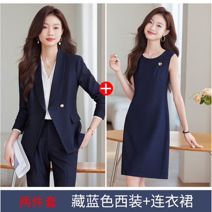 Suit suit Women's Autumn and Winter New Business Suit Jacket Medical Beauty Store Manager Broadcasting Workplace Interview Teacher's Tooling