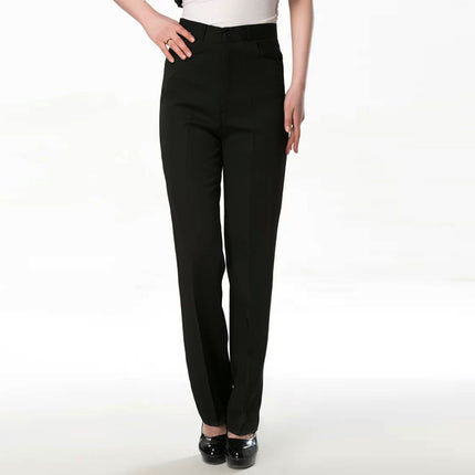 Hotel and Restaurant Waiter Work Uniform Pants for Women, Property Cleaning Staff, Cleaning Worker, Auntie's Clothing Pants, Black