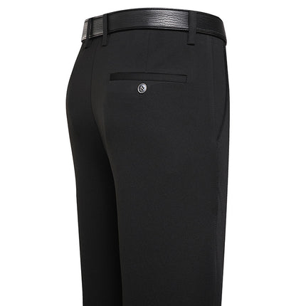 Wholesale Summer Thin Stretch Dad Middle-aged Men's Pants Loose High Waist Middle-aged Men's Casual Pants